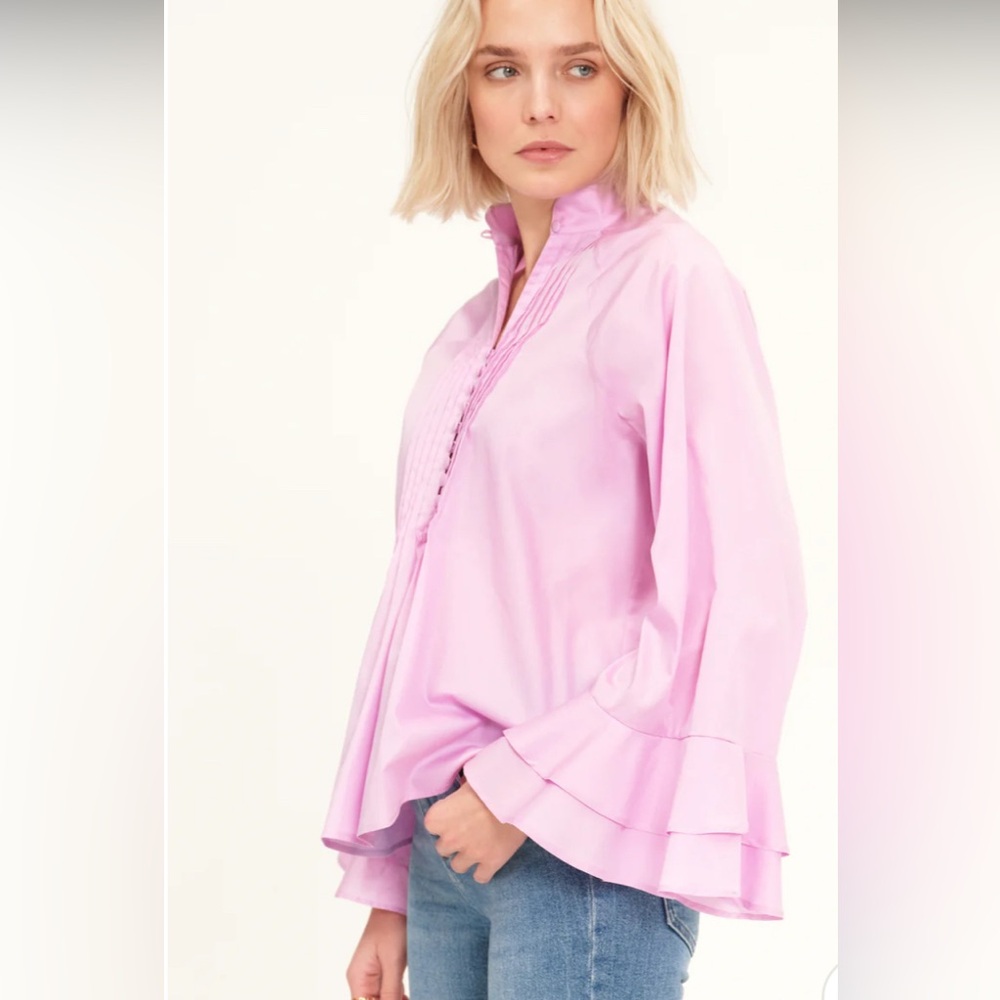 Harshman NAGISA POPOVER BLOUSE in Orchid 3X NWT‎